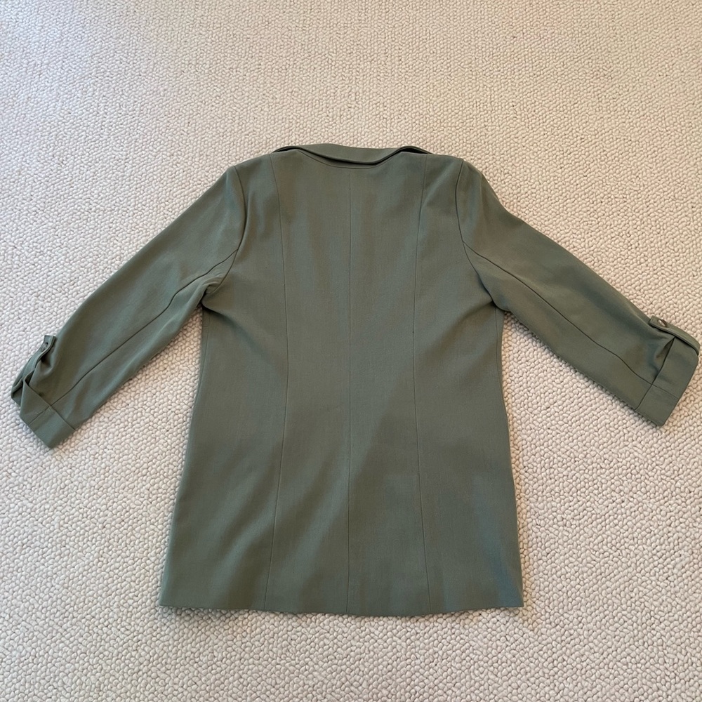 Boyfriend Oversized Olive Blazer - Picture 2 of 6